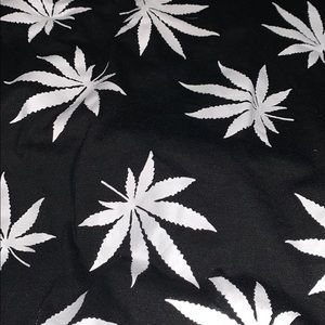 black and white huf shirt